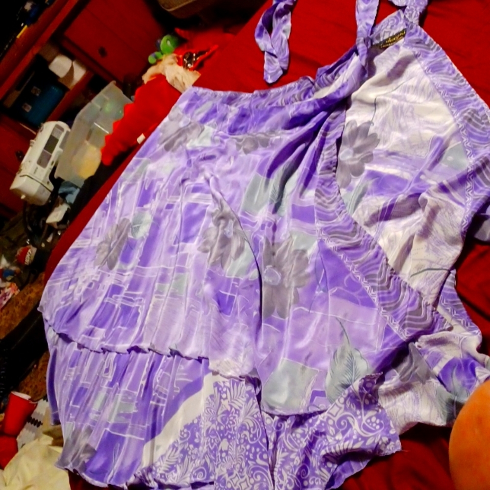 Jovani silk wrap around skirt